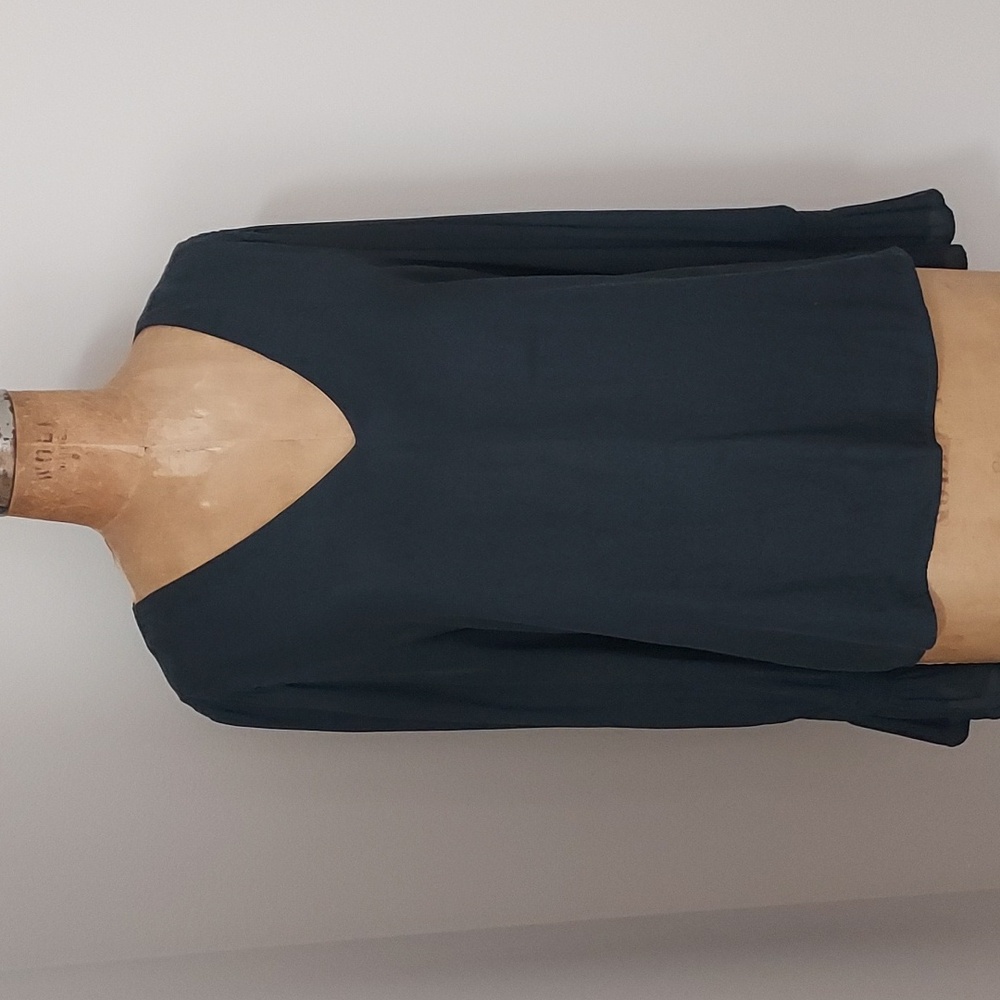 a new day Black/Steel Grey Print Blouse